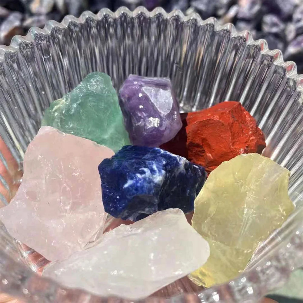 7 Set Natural Healing Crystals - Crystal Aura Co.