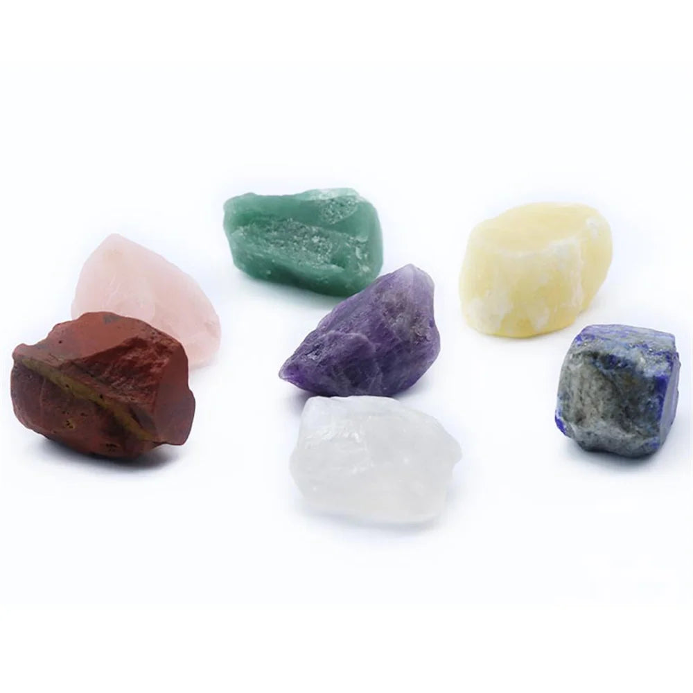 7 Set Natural Healing Crystals - Crystal Aura Co.