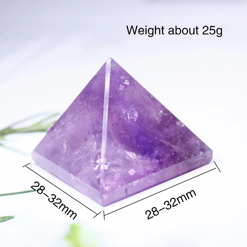 Natural Crystal Pyramid 28-32mm - Crystal Aura Co.