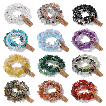 3Pcs Set Natural Crystal Bracelets - Crystal Aura Co.