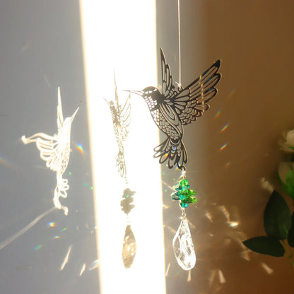 Hanging Window Crystal Pendant Suncatcher With Large Pendant - Crystal Aura Co.