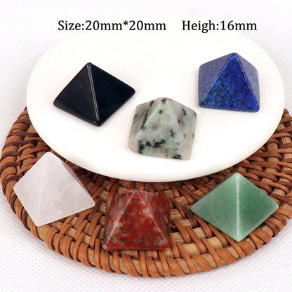 Natural Crystal Pyramid 20mm - Crystal Aura Co.