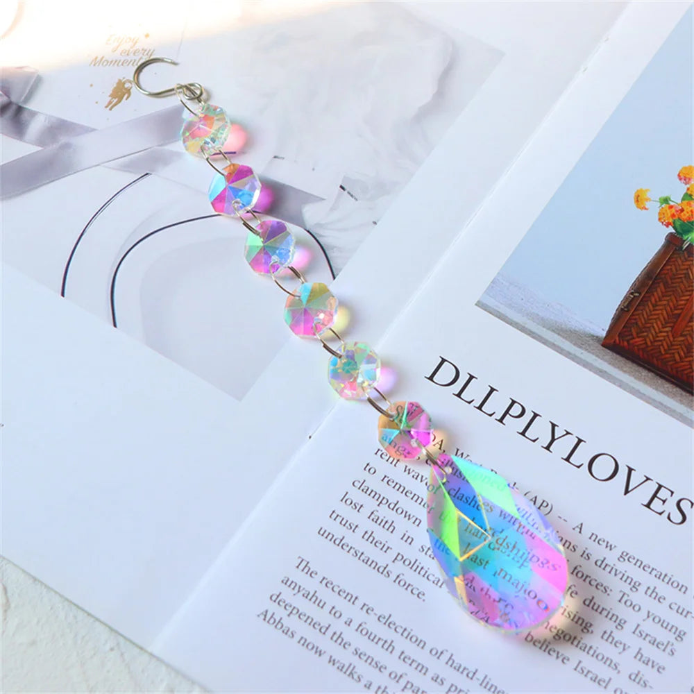 Crystal Prism Suncatcher Hanging Pendant - Crystal Aura Co.