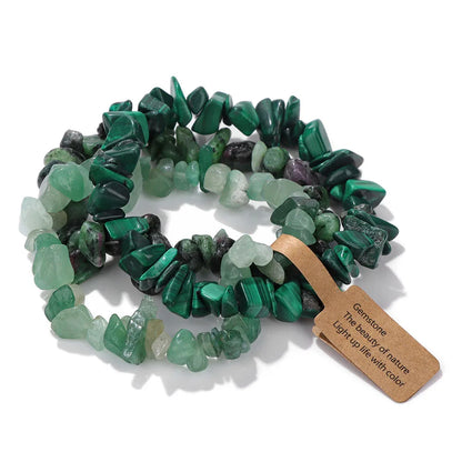 3Pcs Set Natural Crystal Bracelets - Crystal Aura Co.