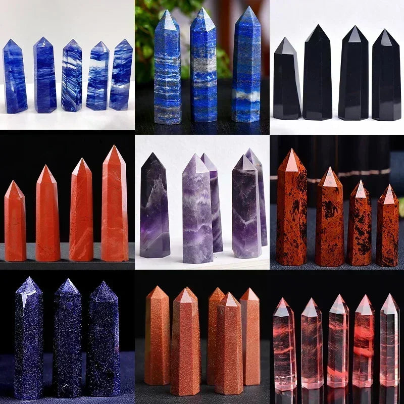 Natural Stone Crystals Towers - Crystal Aura Co.