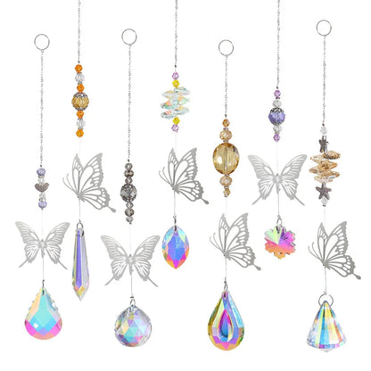 Hanging Window Crystal Pendant Suncatcher Butterfly - Crystal Aura Co.