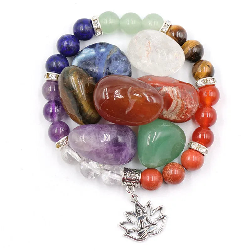 Natural Crystal Stone Set Chakra Healing Gemstone Moon & Star - Crystal Aura Co.