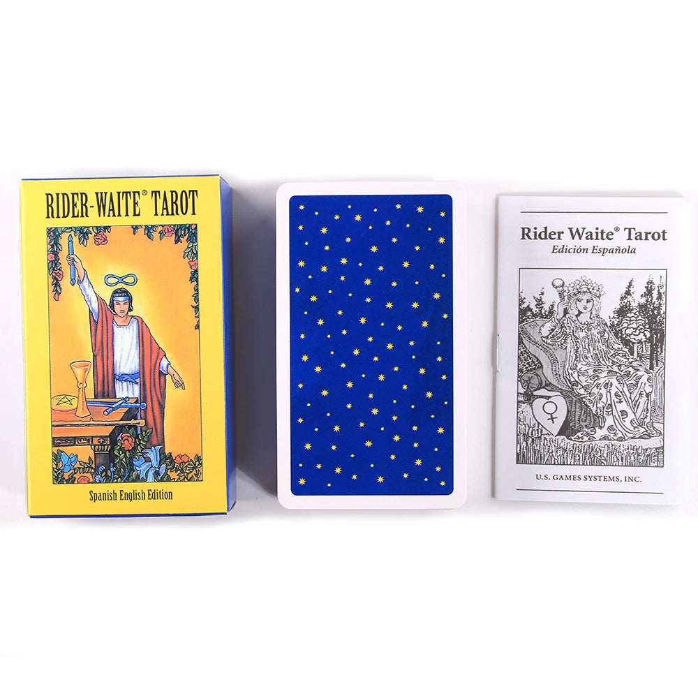 The Rider Tarot Cards in Spanish 78 pcs Oracle Card Deck - Crystal Aura Co.